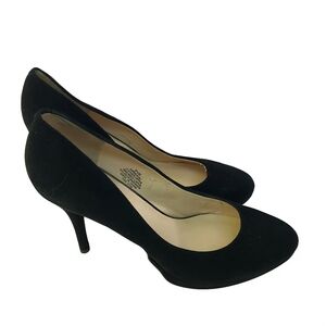 Nine West Kristal Black Suede Pumps Size 9.5M